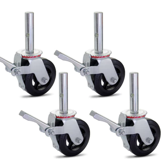 4 Rodas Rodinha Rodizio Andaime Capacidade 900KG Colson em Oferta na Shopee
