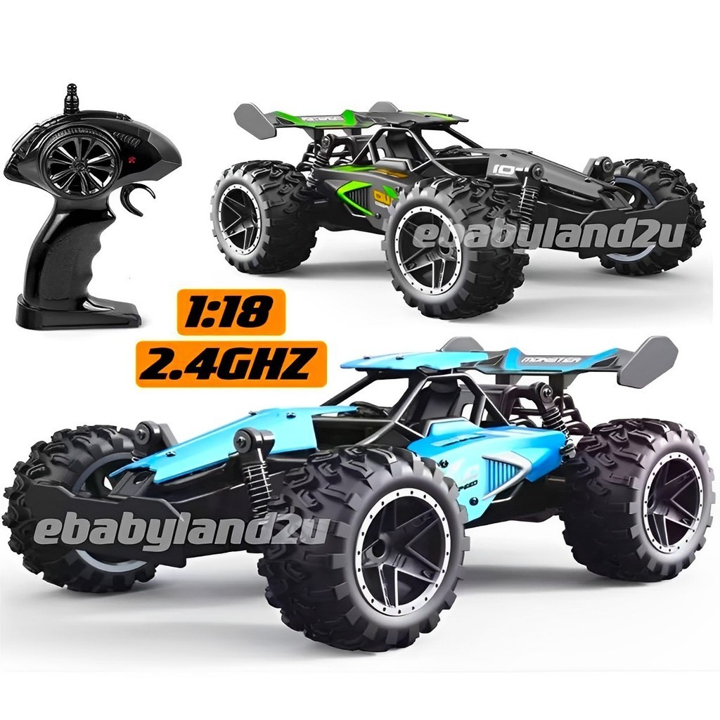 CARRO DE CONTROLE REMOTO CARRINHO 40M BATERIA TAM 37CM MOSTRO G03063R OFF ROAD 1/18