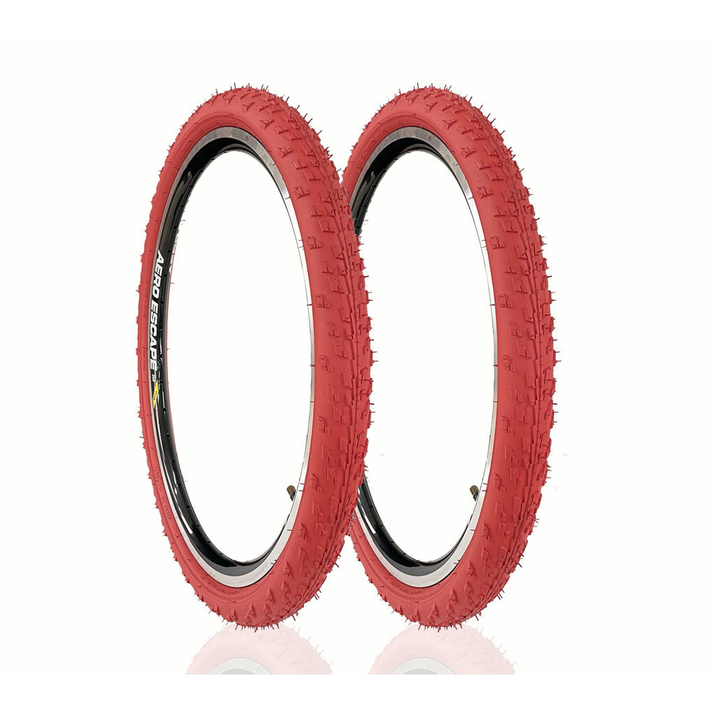 Lot De 2 Pneus VTT 24 X 1.75 (47-507) KENDA + Chambres à Air Vanne Italienne