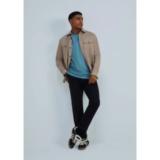 Camisa Masculina Manga Longa Com Forro Em Fleece
