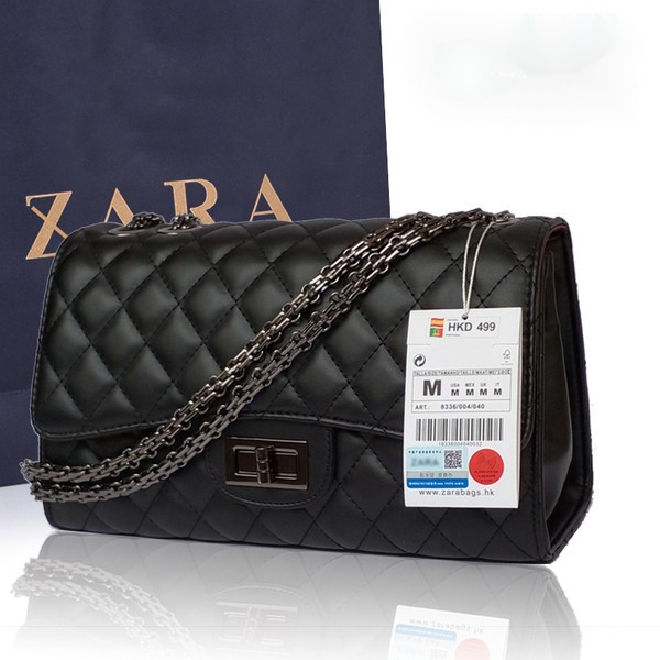Bolsa De Ombro ZARA Com Corrente De Couro Para Lingge Kong | Shopee Brasil