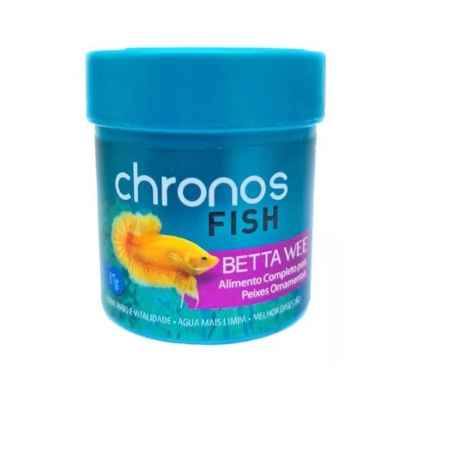 Ração Para Betta Wee Chronos Fish 17g | Shopee Brasil