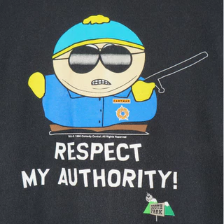 Street Wear WHO CARE South Park Respeitar Minha Autoridade Design Impresso Manga Curta 627