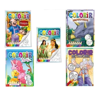 KIT COM 40 LIVROS PARA COLORIR