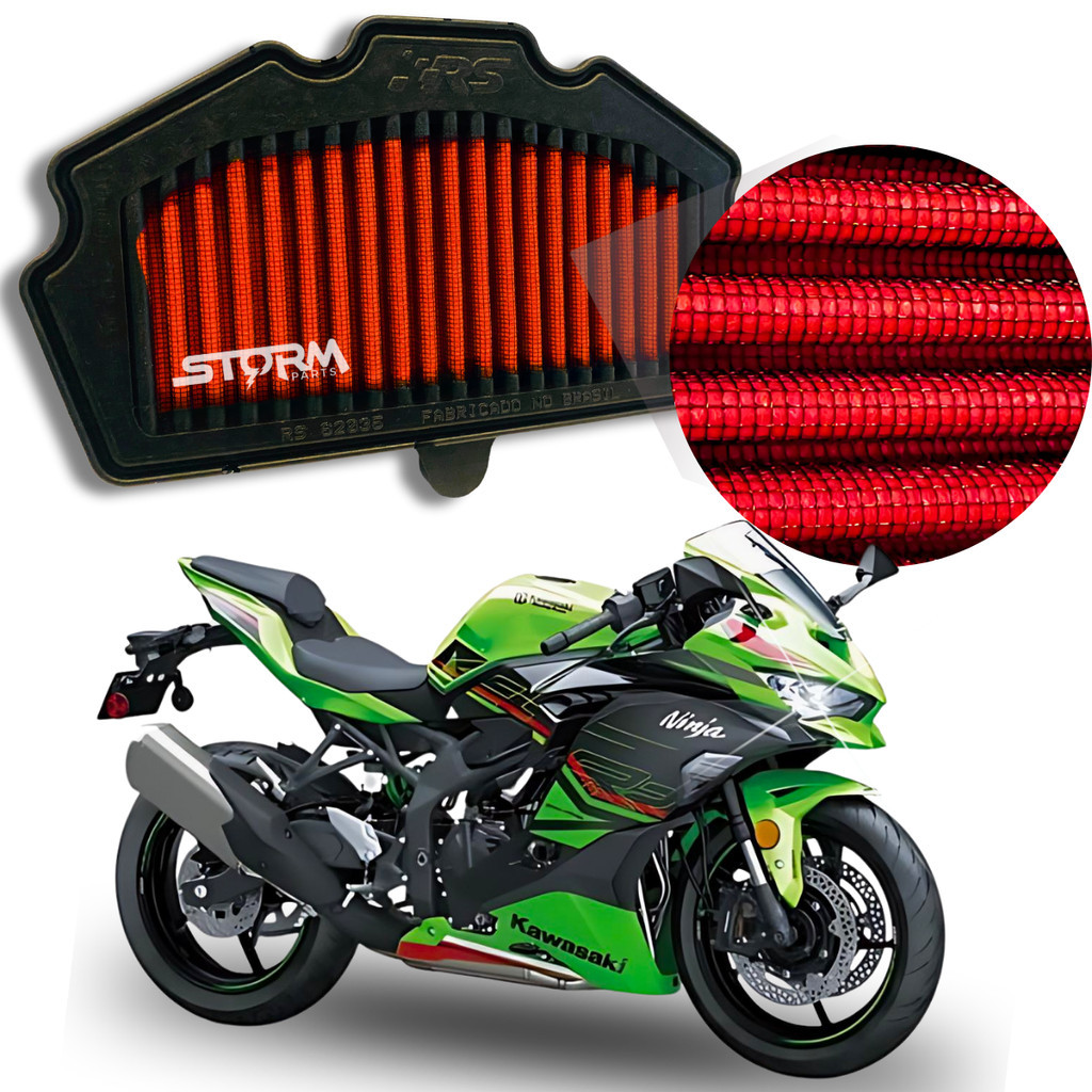 Filtro Ar esportivo Moto Kawasaki ZX4R ZX 4R ano 2023 2024 nova