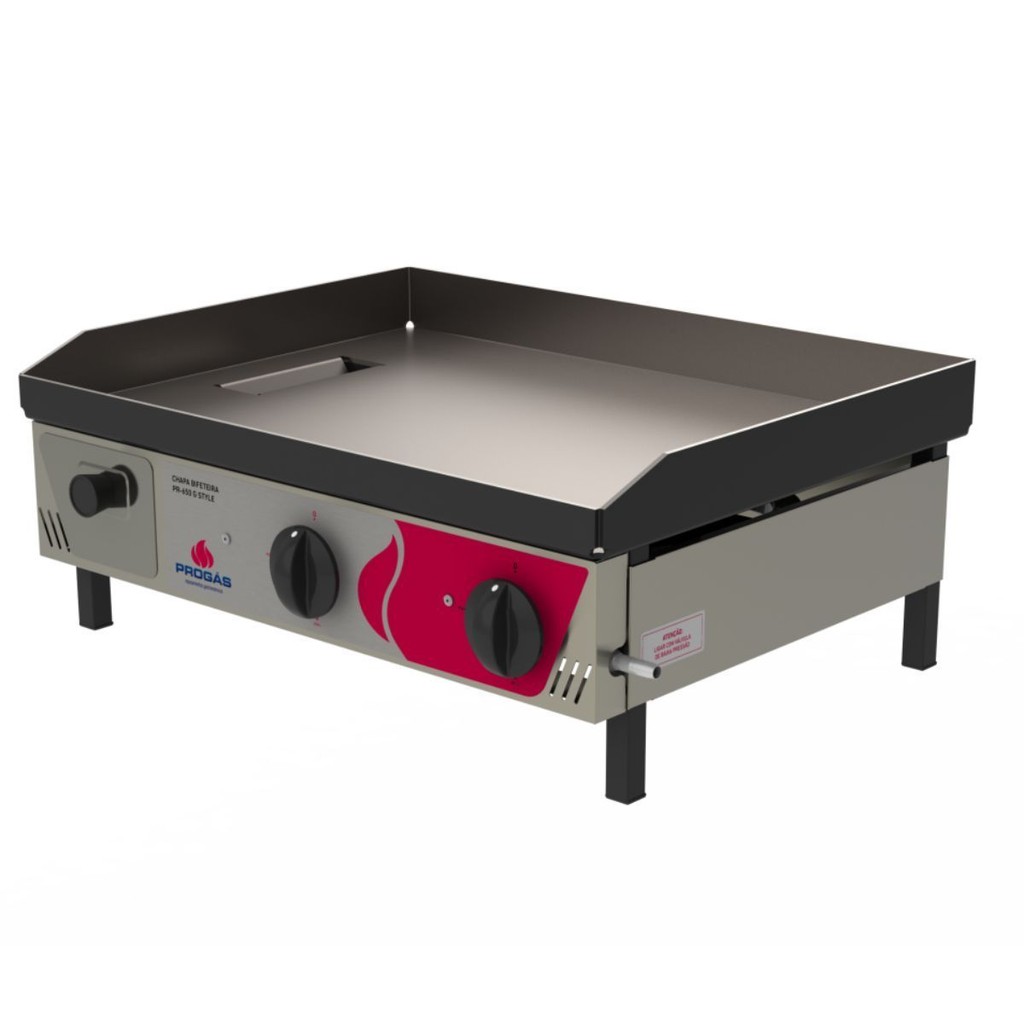 Chapa Lanche Bifeteira Profissional 60 Cm Pr-650g Progás