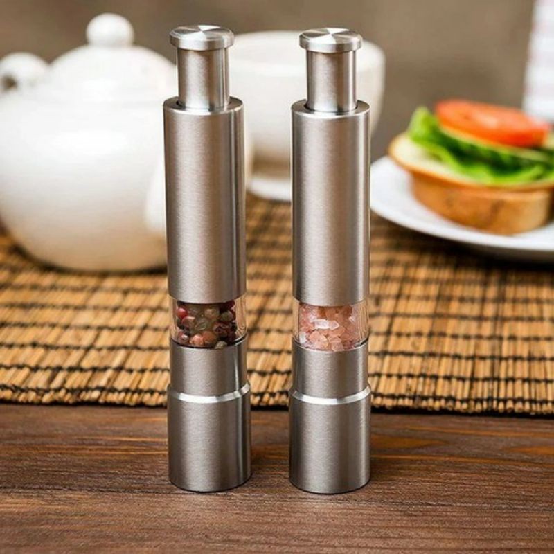 Moedor Para Temperos Em Aço Inox Sal Ou Pimenta