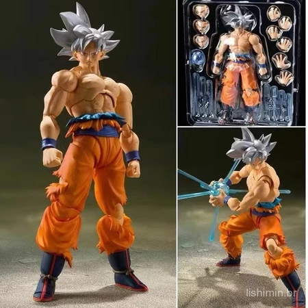 Boneco Goku Super Saiyajin Articulado com Acessórios