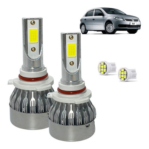 Kit Super Led Gol G5 2008 a 2012 Farol Milha HB4 20000 Lumens | Shopee ...