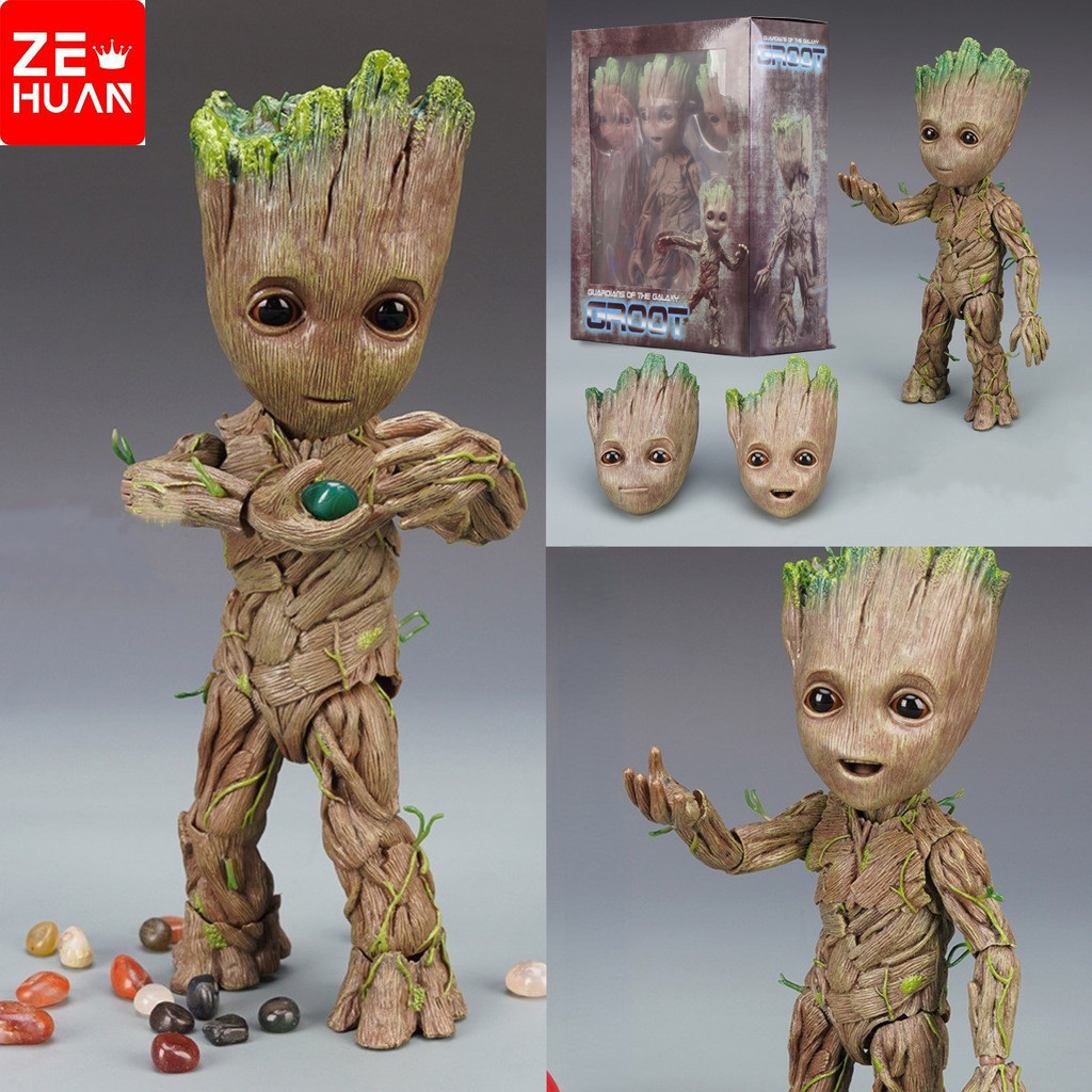 Marvel The Avengers Groot Little Tree Man, Personagem de Filme Anime ...