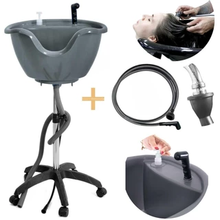 Lavatório Portátil salão  Cabeleireiro + Ducha com Rodinhas