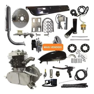 Motor Completo 125cc 2velas P/ Bicicleta Motorizada - Novidade NAKASAKI - Envio Imediato