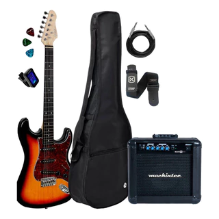Guitarra Strato Giannini G100 3 Ts/tt + Acessórios + Maxx 15