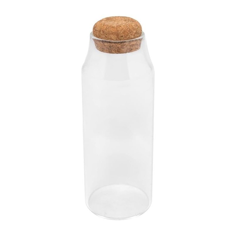 Porta Mantimento de Vidro Borossilicato com Tampa Rolha 250ml - Wolff
