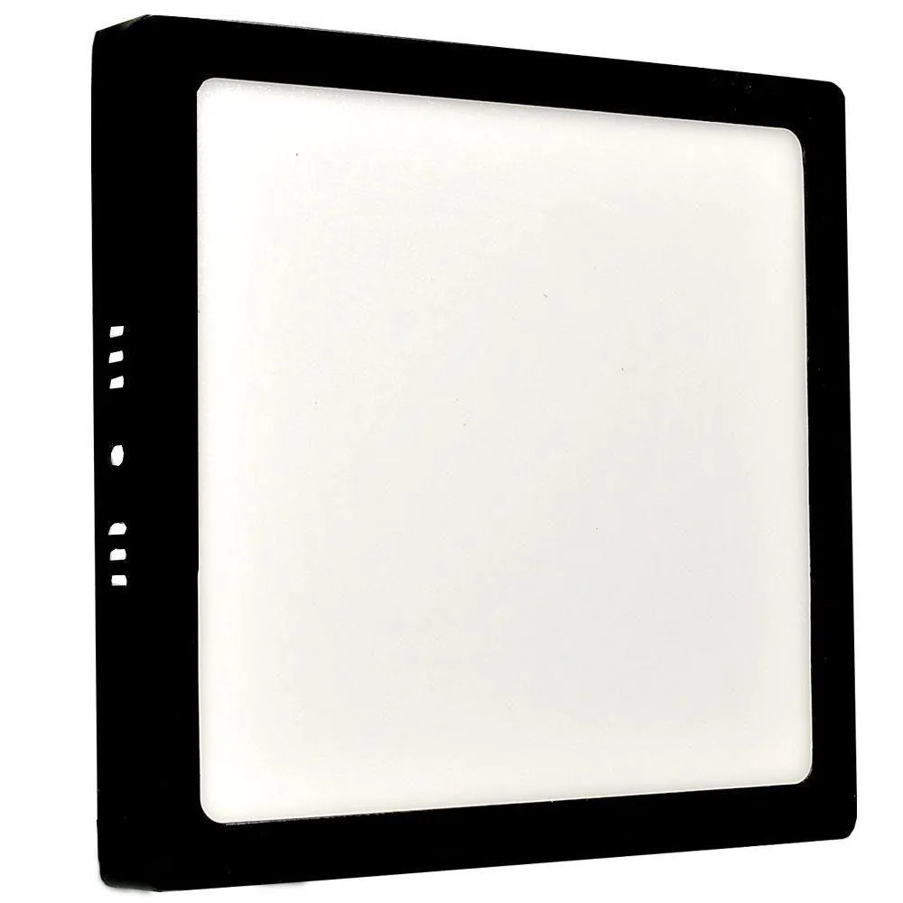 61124 - Painel Plafon LED Sobrepor Quadrado PRETO 24W 6500K