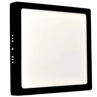 61124 - Painel Plafon LED Sobrepor Quadrado PRETO 24W 6500K