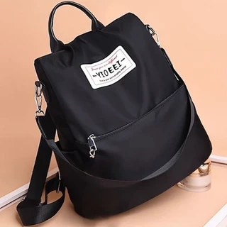 Mochila Feminina Grande De Tecido Oxford À Prova D'água Casual/Bolsa De Viagem Combina Com Tudo jorge