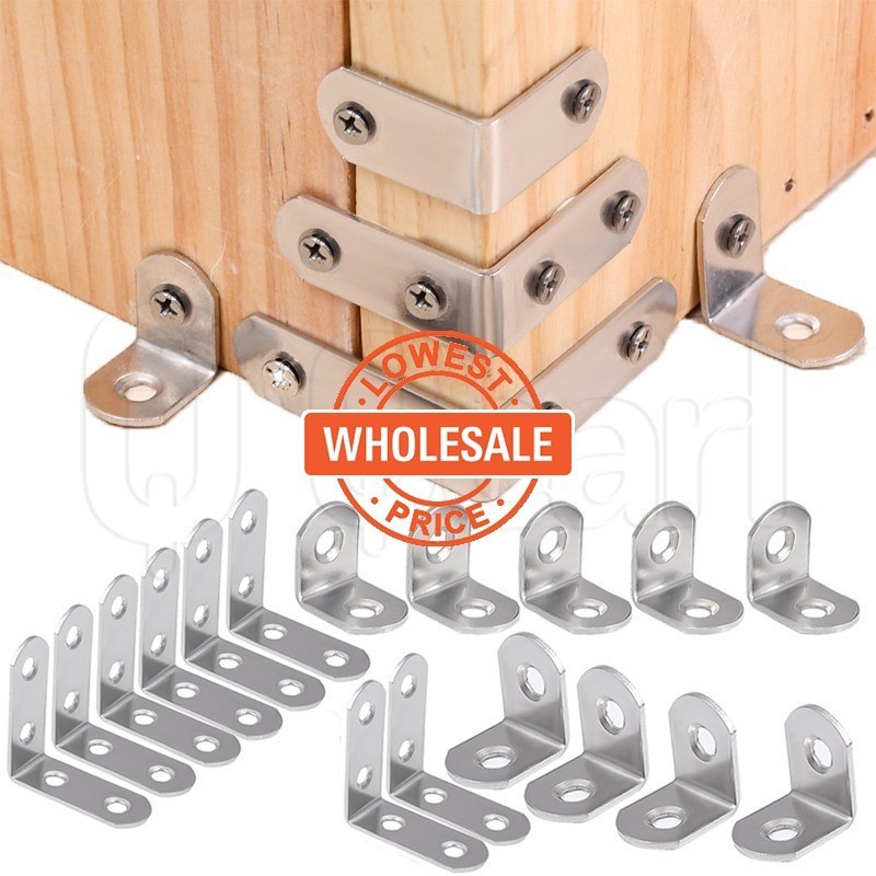 [Suportes De Canto Em L-Ferragens Para Móveis-Código De Ângulo De Guarda-Roupa-Conector-De Armários-Estrutura De Suporte Triangular-Fixador De Parede