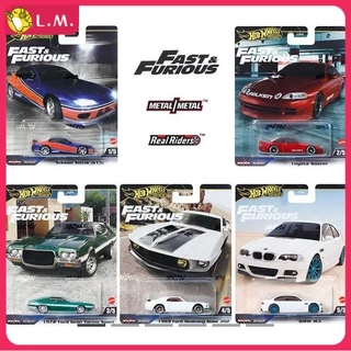 Hot Wheels Fast and Passion Collector Caixa de presente Um brinquedo de carro de liga HKF07 com cinco conjuntos de pneus de borracha com fundo de ferro