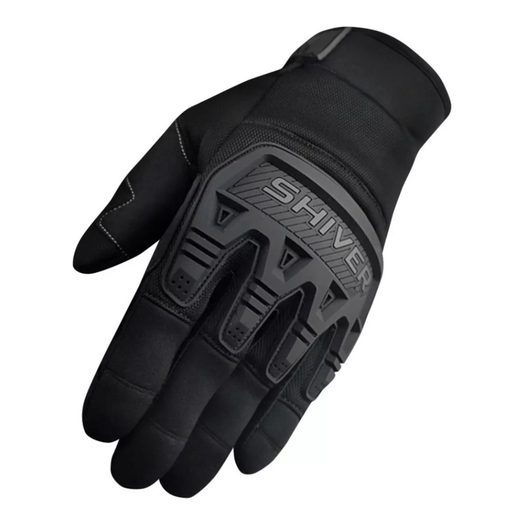 Luva Shiver Duke Motoqueiro Moto Motociclista Proteção Full Para Frio Preta