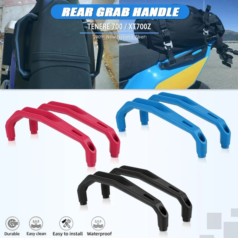 Maniglie Per Passeggero Moto Tenere 700 - Corrimano Posteriore In Plastica Blu - Foto 5
