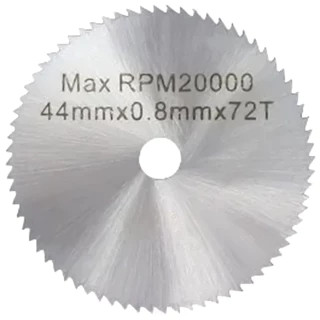 Disco Lâmina de Serra 44mm HSS 72 Dentes para Micro Retífica