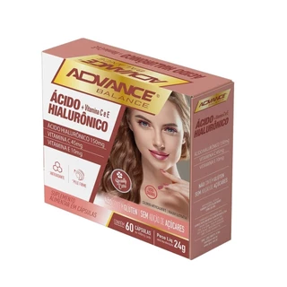 Acido Hialurônico 590mg BL Advance 60 cps em Oferta na Shopee