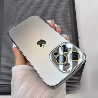 Capa protetora de vidro fosco temperado de alta qualidade AG Adequada para iPhone 15 14 13 12 11 Pro Max /Plus Proteção total da lente