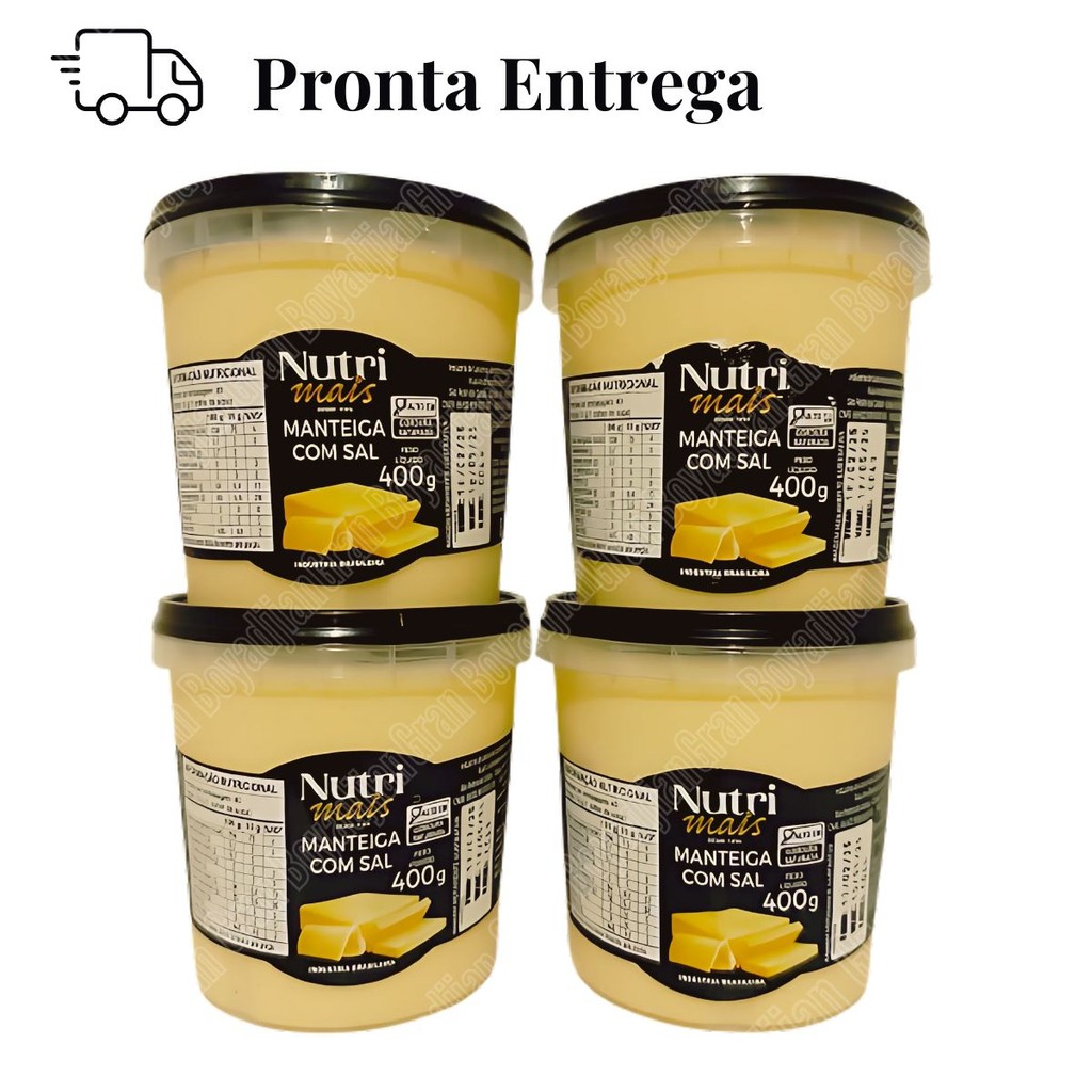 Manteiga Minas Com Sal 400g ( 4 UNIDADES)
