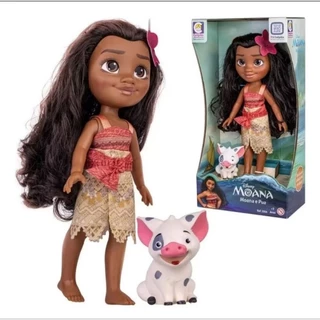 Boneca Princesa Moana com porquinho Pua - Disney
