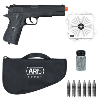 Pistola Airsoft Pressão Co2 Rossi Comander + Tático 07