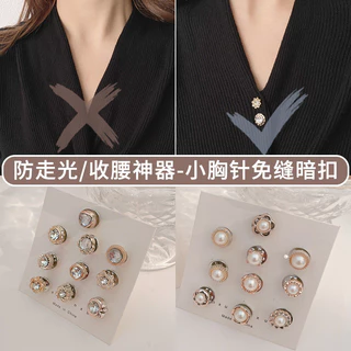 10 peças broche colar pino fixo roupas fivela acessórios de pino de moda