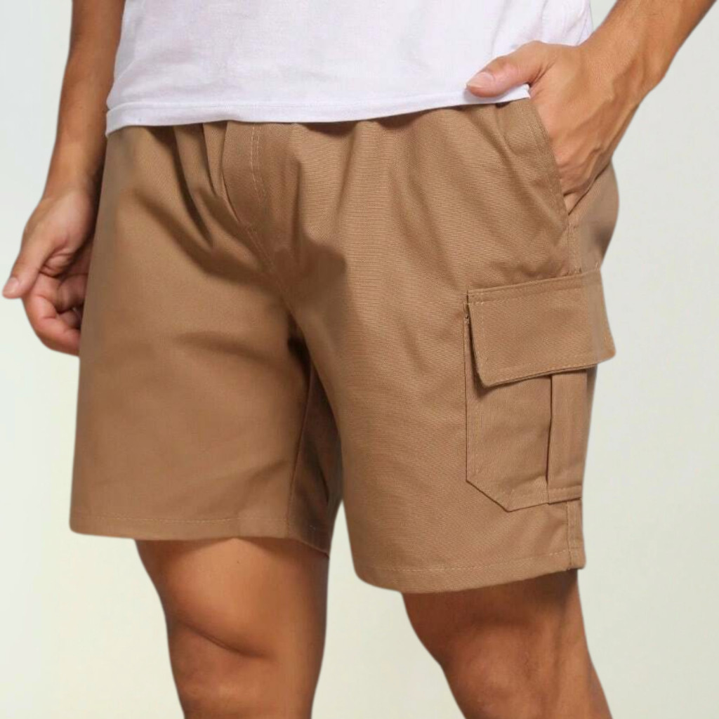 Bermuda Cargo Shorts Masculina Sarja Curta 34 Ao 44 Tecido Premium
