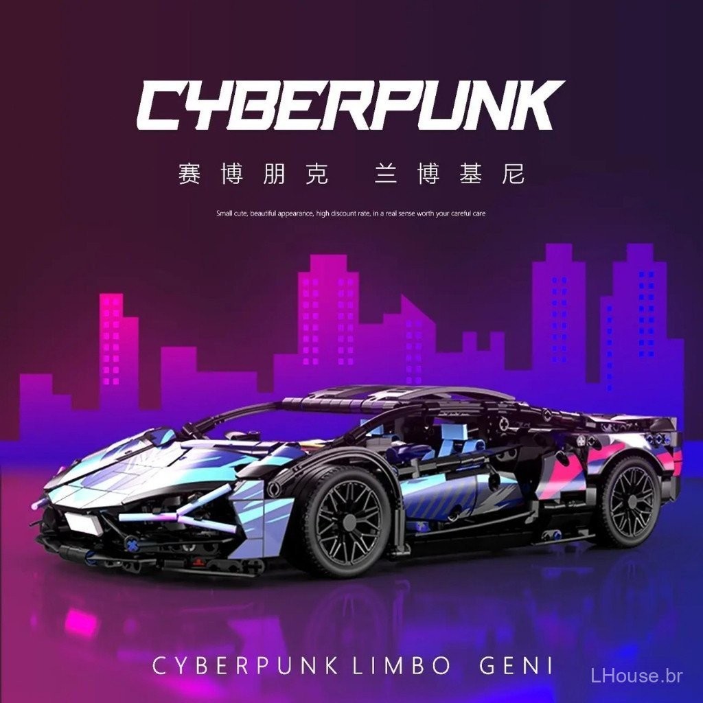 1300pcs Compatível lego one piece Integrado Lamborghini Racing Modelo Ferrari Porsche 911 Meninos Meninas Montagem Educa