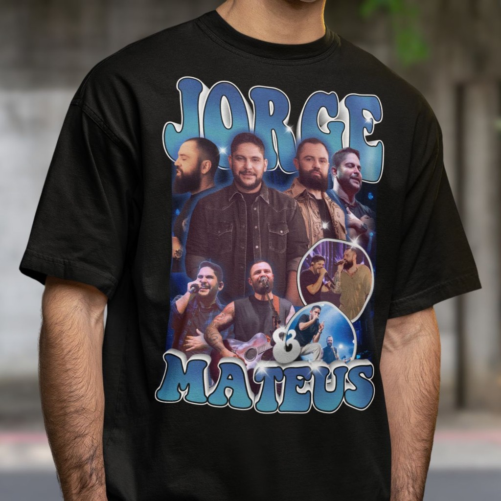 Camiseta Unissex Jorge E Mateus Sertanejo Turnê 20 Anos Show Novo Album ...