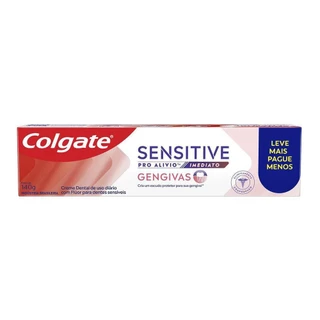 Creme Dental Colgate Sensitive Pro Alivio Imediato Gengiva 140g em Oferta na Shopee