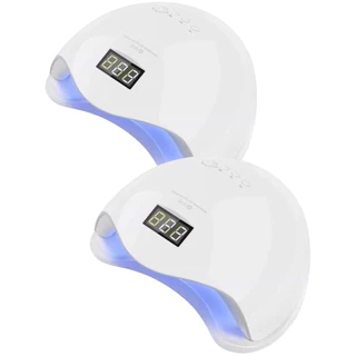 2x Cabine de LED UV Sun 5 Digital 48w Unha Gel Acrigel Secagem Rápida Branca Rosa em Oferta na Shopee