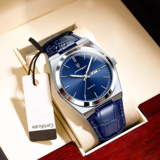 POEDAGAR Relógio De Luxo Masculino Quartzo À Prova D'água Moda + Box