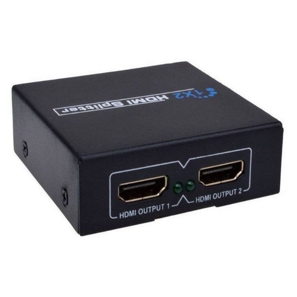 Splitter Distribuidor Divisor Hdmi Hdcp 1x2/ Envio Imediato.