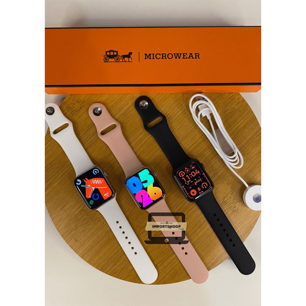 Lançamento 2024 Smartwatch 41mm W59 Pro Mini Original Microwear + Case ...