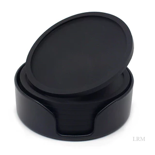 LRM 6Pcs Bases Para Copos Redondas De Café Com Silicone Antiderrapantes E Macias , Fáceis De Limpar