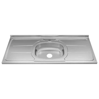 Pia de cozinha de 120cmx53cm Concretada e Escorredor Plus 30
