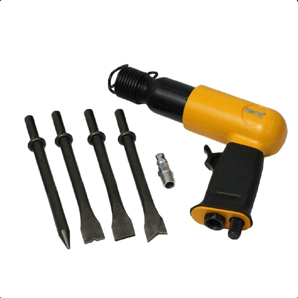 Martelete Rebatedor Pneumático Com 4 Ponteiras 190mm