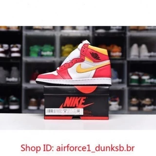 Nike Air Jordan 1 retro alta OG' fusão luz vermelha...
