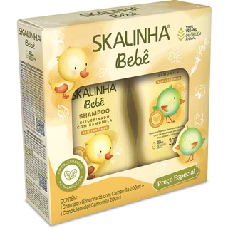 kit skalinha shampoo 200ml + condicionador 200ml Camomila SEM LÁGRIMAS BEBÊ em Oferta na Shopee