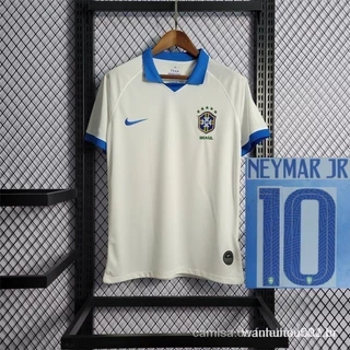 Jersey Futebol Camisa Esportiva 19 /20 B-L Brasil Camisa Masculina Camisa Branca de Treinamento KAJM