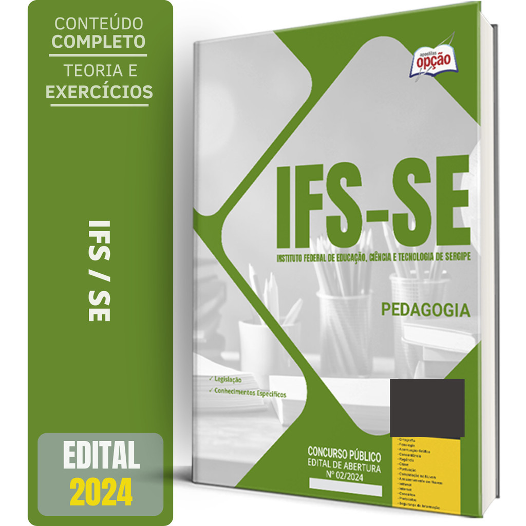 Apostila Ifs Se 2024 Pedagogia Shopee Brasil