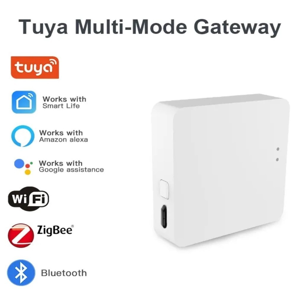 Hub Central Zigbee Bluetooth Ble Wifi Inteligente Compatível Com Alexa Google Tuya