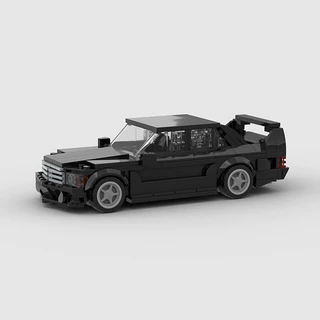 E190 EVO2 Super Running Racing CAR Carro De Corrida Compatível Com Pequenos Blocos De Construção MOC De Partículas DIY Educational Modelo De Brinquedo Infantil (329pcs)