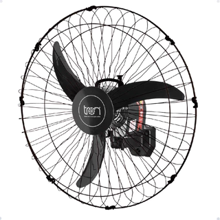 Ventilador De Parede Oscilante 50cm C1 AT Preto 140w